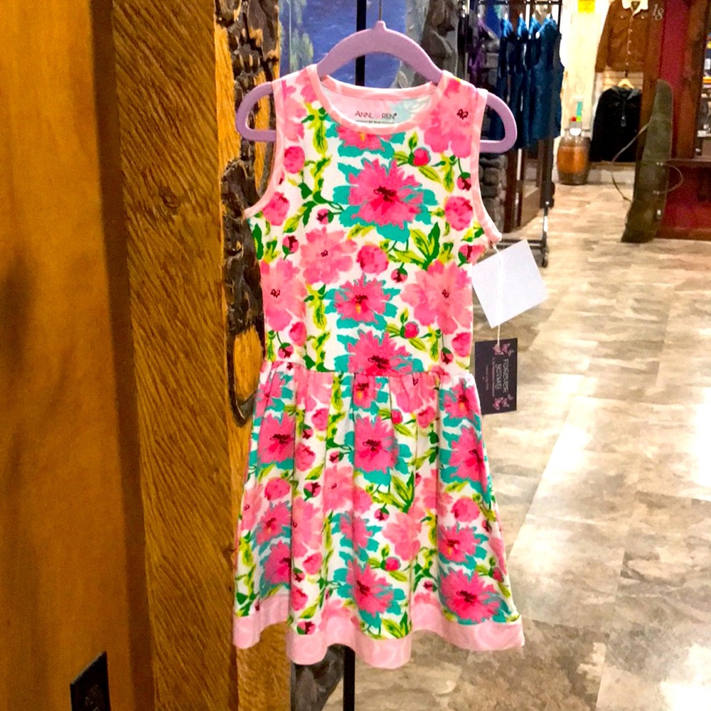 NWT Ann Loren Pink Floral Dress Size 6